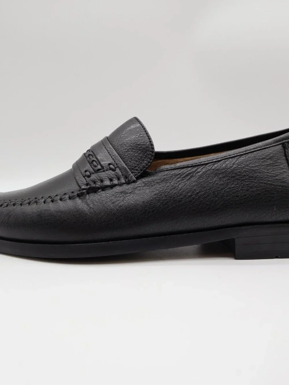 Nunn Bush Edgar Loafers Men's 9 Black Leather Comfort Gel Slip-On